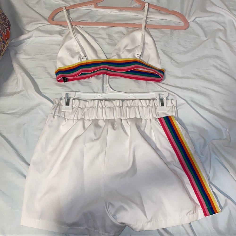 White Two Piece Set - Picture 2 of 2